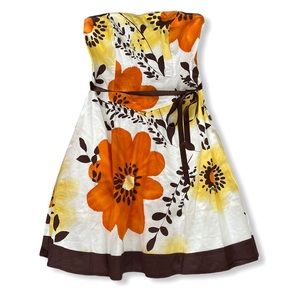 Teeze Me Strapless Floral Dress